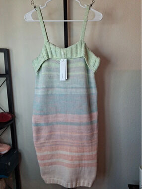 525 NWT Pastel Ombré Knit Sweater Dress size M